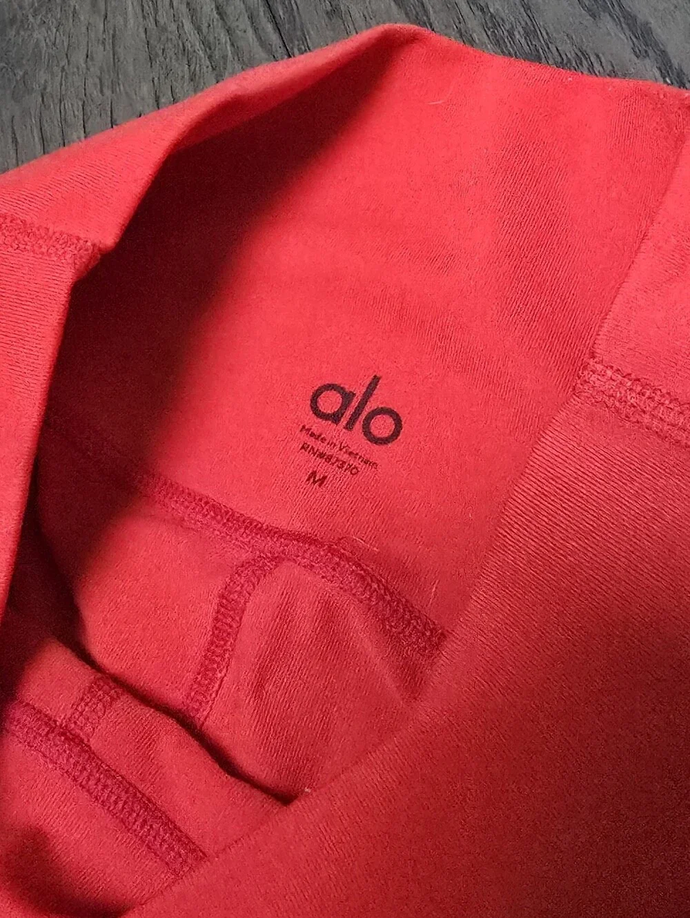Alo High Waist Moto Legging in Scarlet Red
